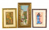 THREE 20TH C. WORKS OF ART, IN