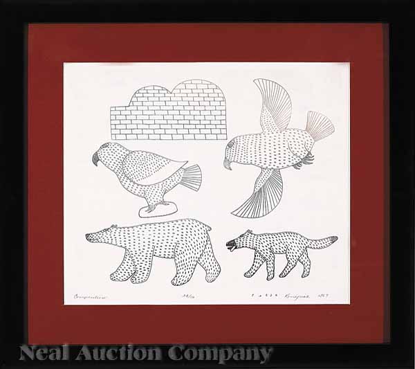 Three 20th Century Inuit Stonecut
