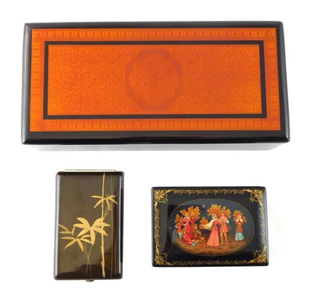 THREE 20TH CENTURY RECTANGULAR