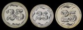 THREE $25 SCRIMSHAWED IVORY PO