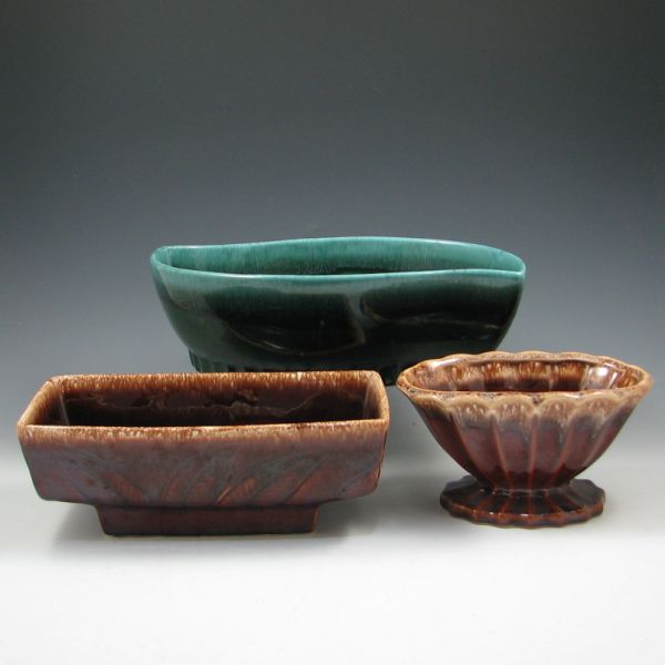Three (3) Hull Planters marked Hull
