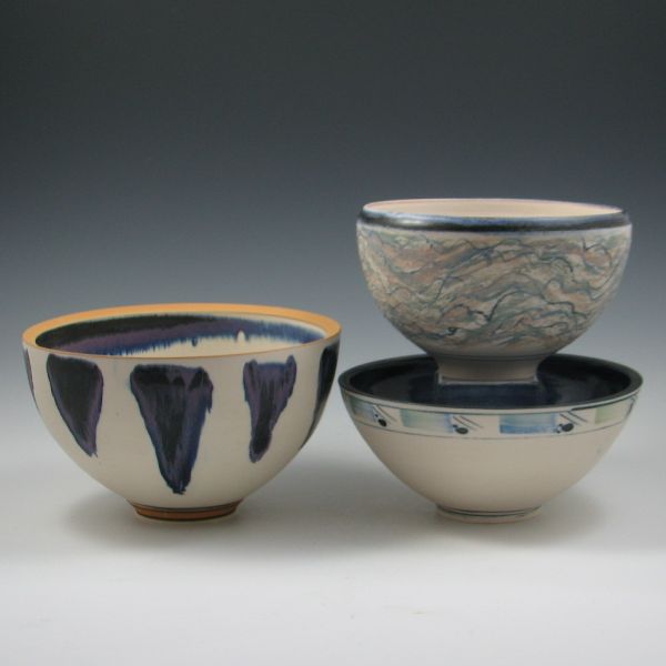 Three (3) Hunt Prothro Porcelain