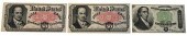 THREE 50 CENT FRACTIONAL CURRE
