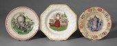 Three ABC plates: one octagona