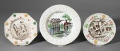 Three ABC plates: one with alp