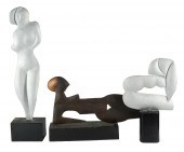 THREE ABSTRACT METAL FIGURAL S