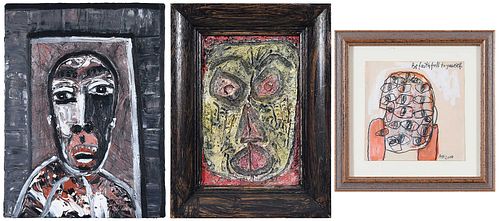 THREE ABSTRACT PORTRAITSThree