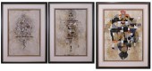THREE ABSTRACT PRINTSTHREE ABS