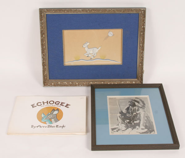 Three Acee Blue Eagle items: