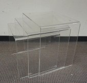 THREE ACRYLIC STACKING SIDE TA