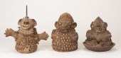 THREE AFRICAN MAMBILA TERRACOT