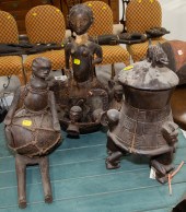 THREE AFRICAN WOOD CARVINGS 20
