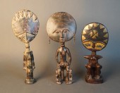 THREE AFRICAN/OCEANIC CARVED W