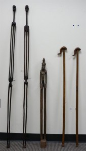 THREE AFRICAN/OCEANIC CARVED W