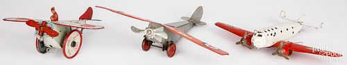 THREE AIRPLANES, TO INCLUDE TIN