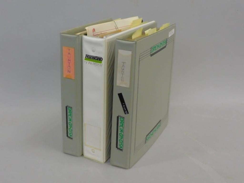 THREE ALBUMS CONTAINING EPHEMERA