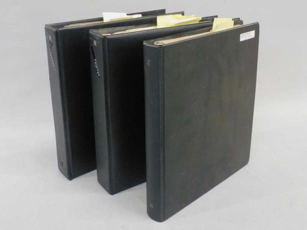 THREE ALBUMS CONTAINING POSTCARDS