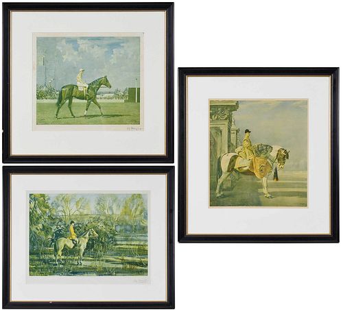THREE ALFRED JAMES MUNNINGS