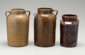 Three alkaline glaze churns: o