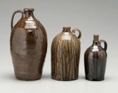 Three alkaline glaze stoneware
