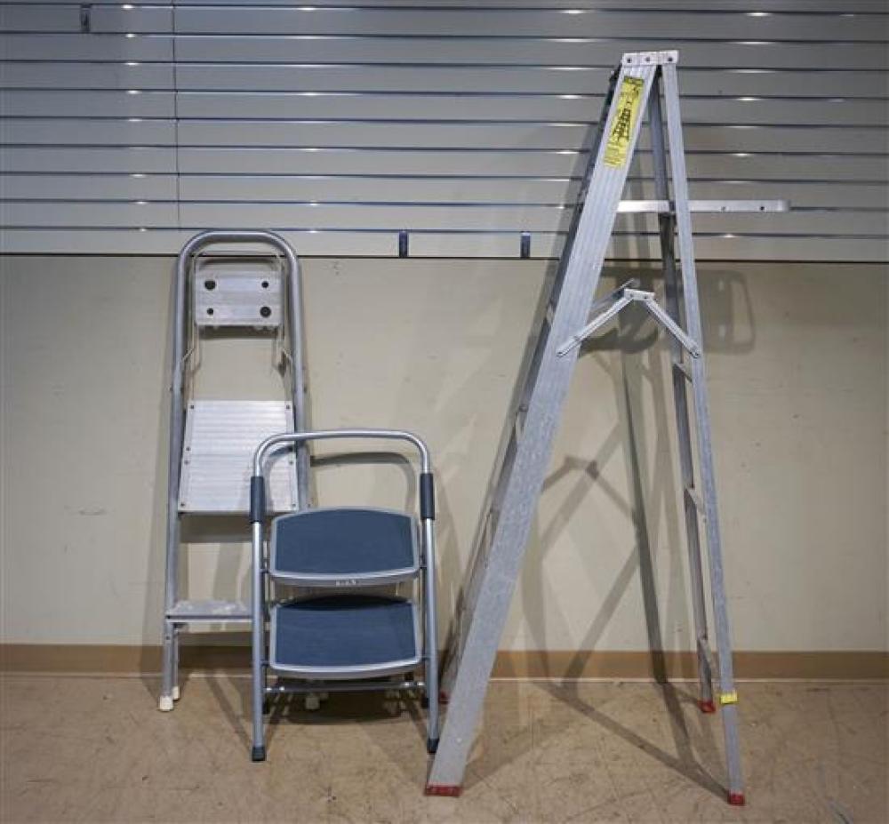THREE ALUMINUM FOLDING PAINTER'S