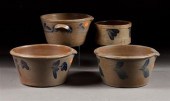 Three American cobalt decorate