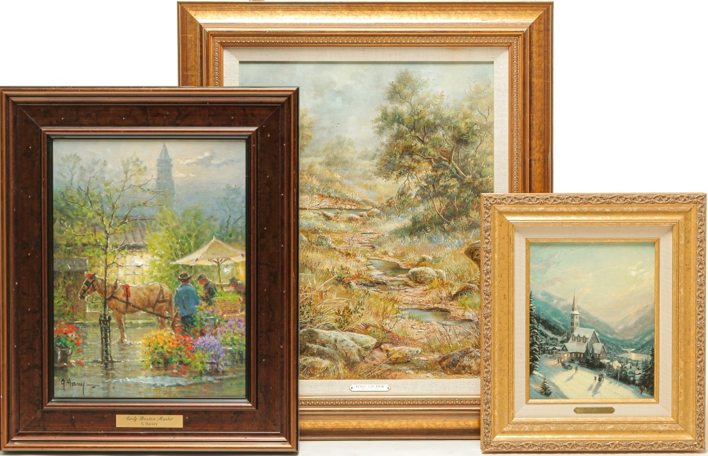 THREE AMERICAN GICLEES.