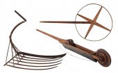 THREE AMERICAN HAND MADE WOODE