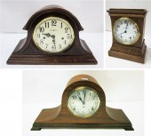 THREE AMERICAN MANTEL CLOCKS: