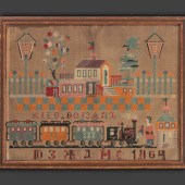Three American Needlework Pict