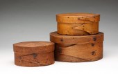 THREE AMERICAN PANTRY BOXES. S