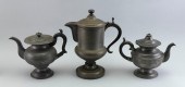 THREE AMERICAN PEWTER VESSELS
