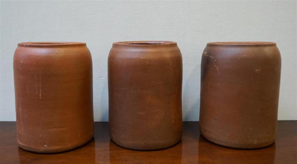 THREE AMERICAN POTTERY JUGSThree