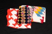 THREE AMERICAN QUILT TOPS. Mid