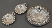 THREE AMERICAN REPOUSSE STERLI