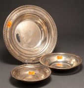 Three American silver bowls, I