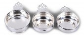 THREE AMERICAN SILVER PORRINGE
