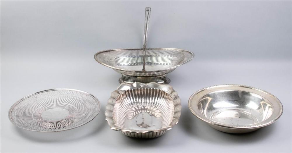 THREE AMERICAN SILVER SERVING