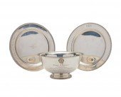 THREE AMERICAN SILVER SERVING