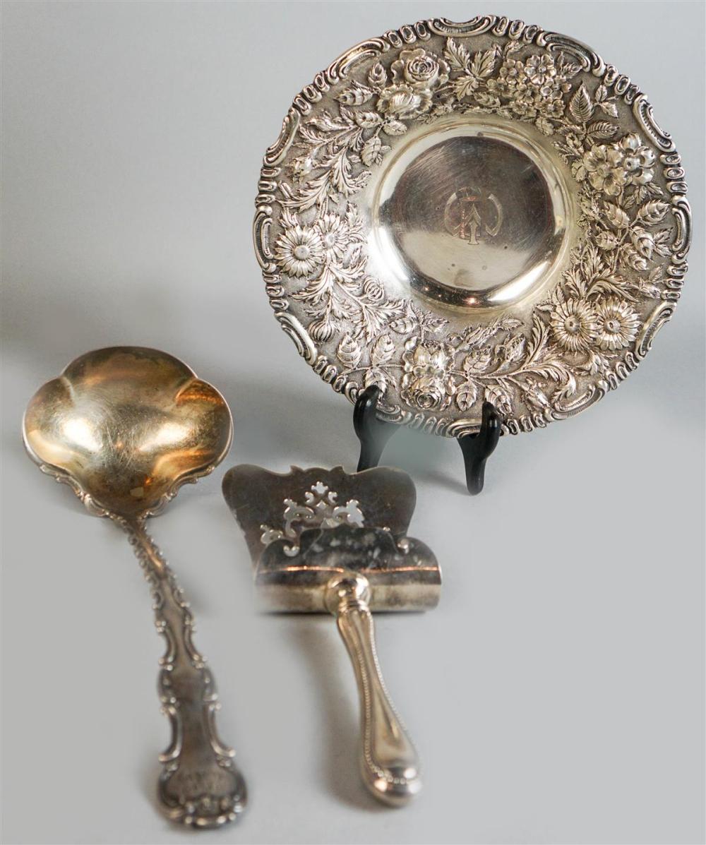 THREE AMERICAN SILVER TABLE
