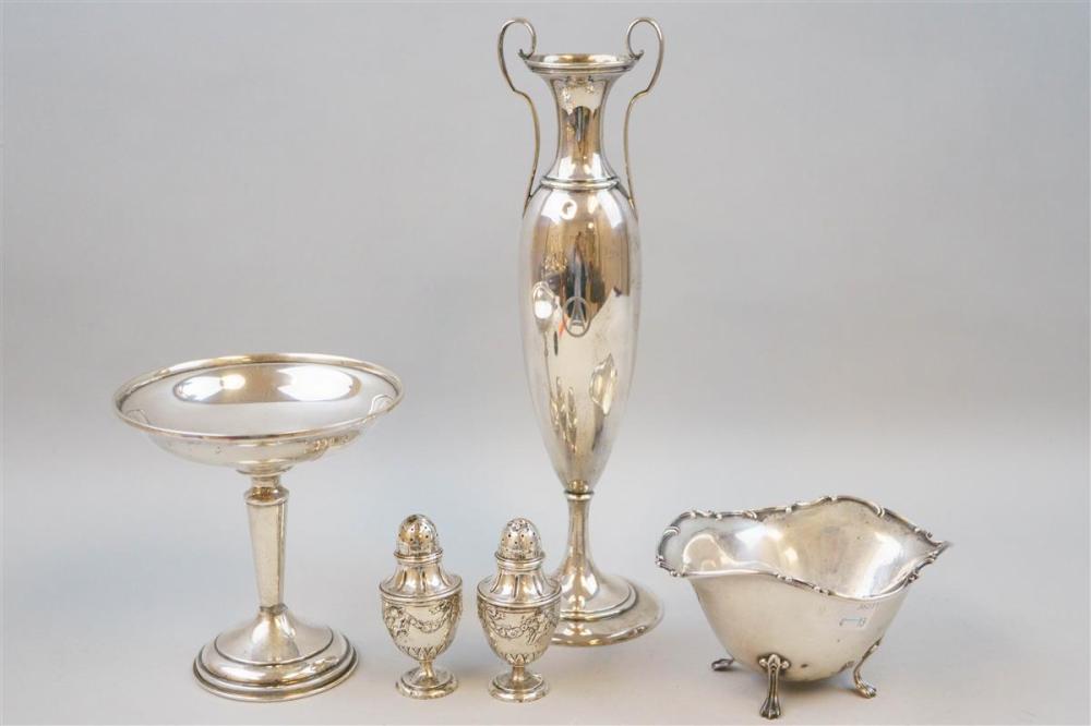THREE AMERICAN SILVER TABLE