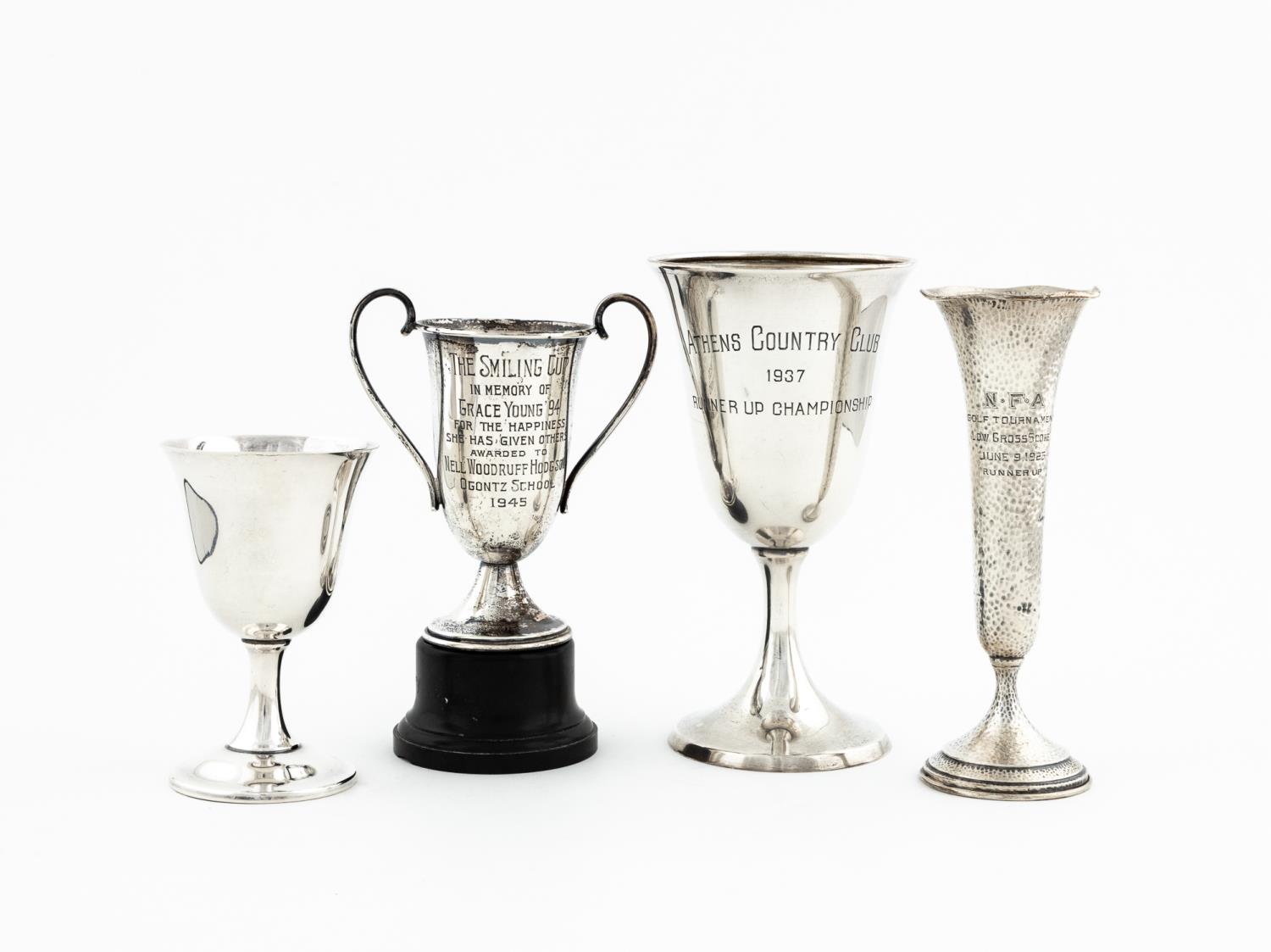 THREE AMERICAN SILVER TROPHIES &