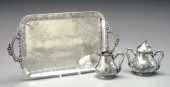 Three American Silverplate Tab
