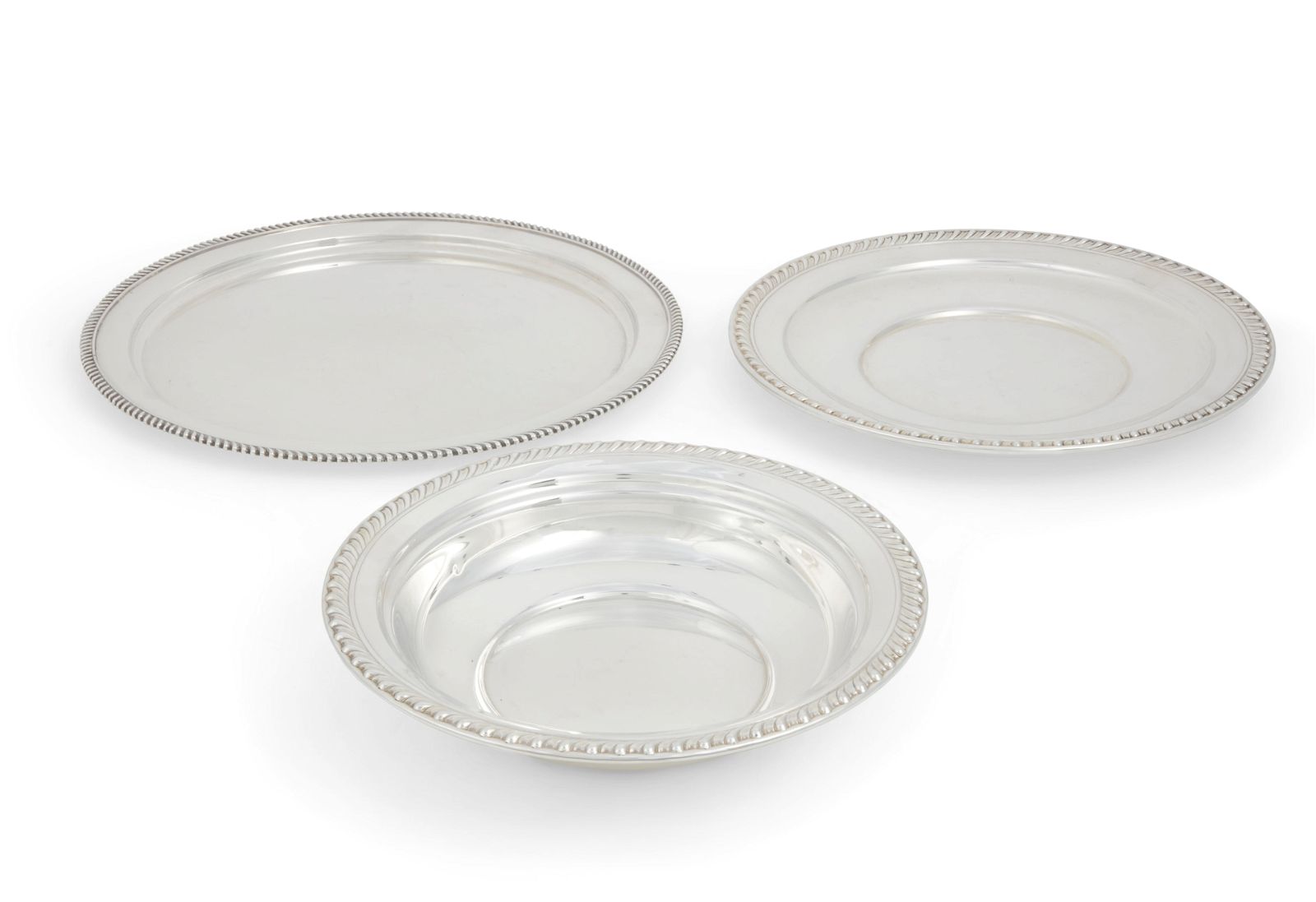 THREE AMERICAN STERLING SERVING