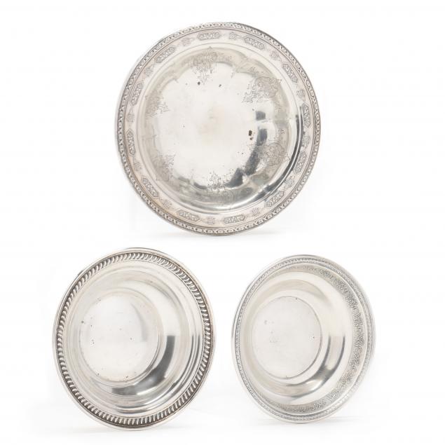 THREE AMERICAN STERLING SILVER
