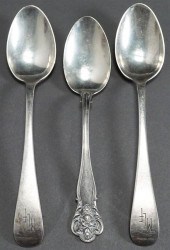 THREE AMERICAN STERLING SILVER