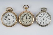 THREE AMERICAN WALTHAM POCKET