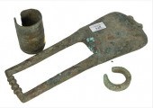 THREE ANCIENT BRONZES, BELL FO