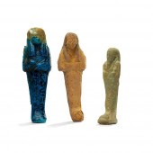 THREE ANCIENT EGYPTIAN USHABTI