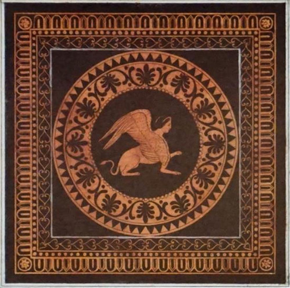 THREE ANCIENT GREEK COLOR PRINTS,